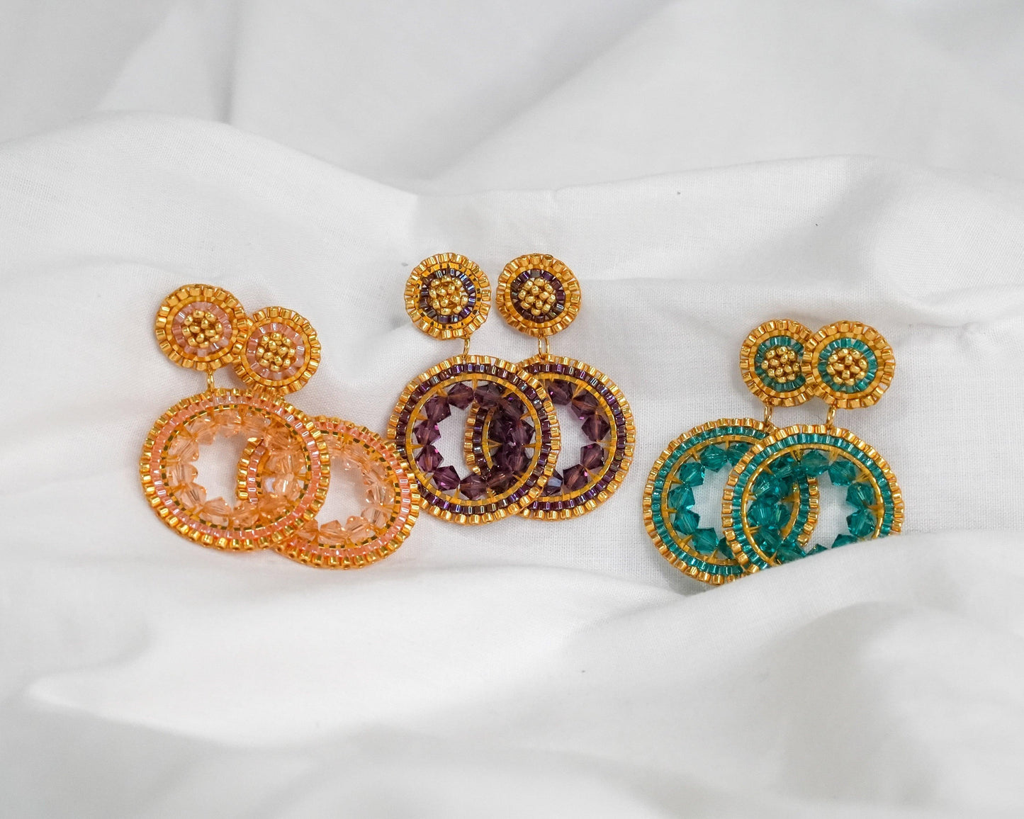 Valeria Earrings - Love of Beads Jewelry