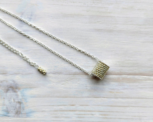 Channel Necklace Silver