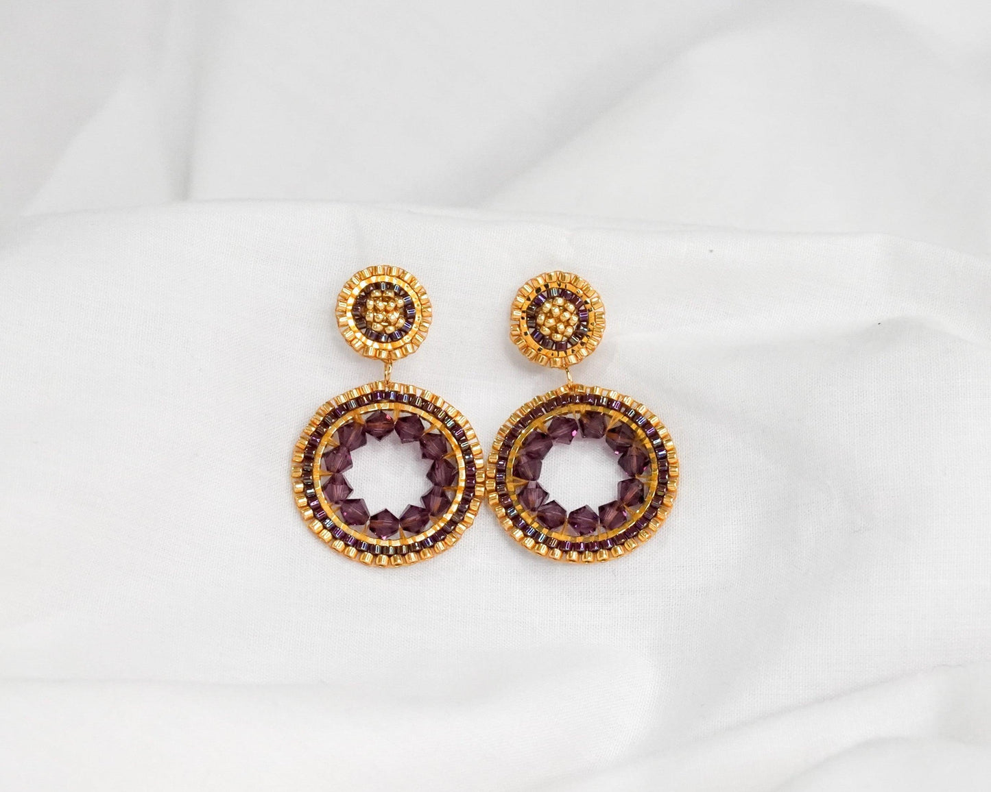 Valeria Earrings - Love of Beads Jewelry 
