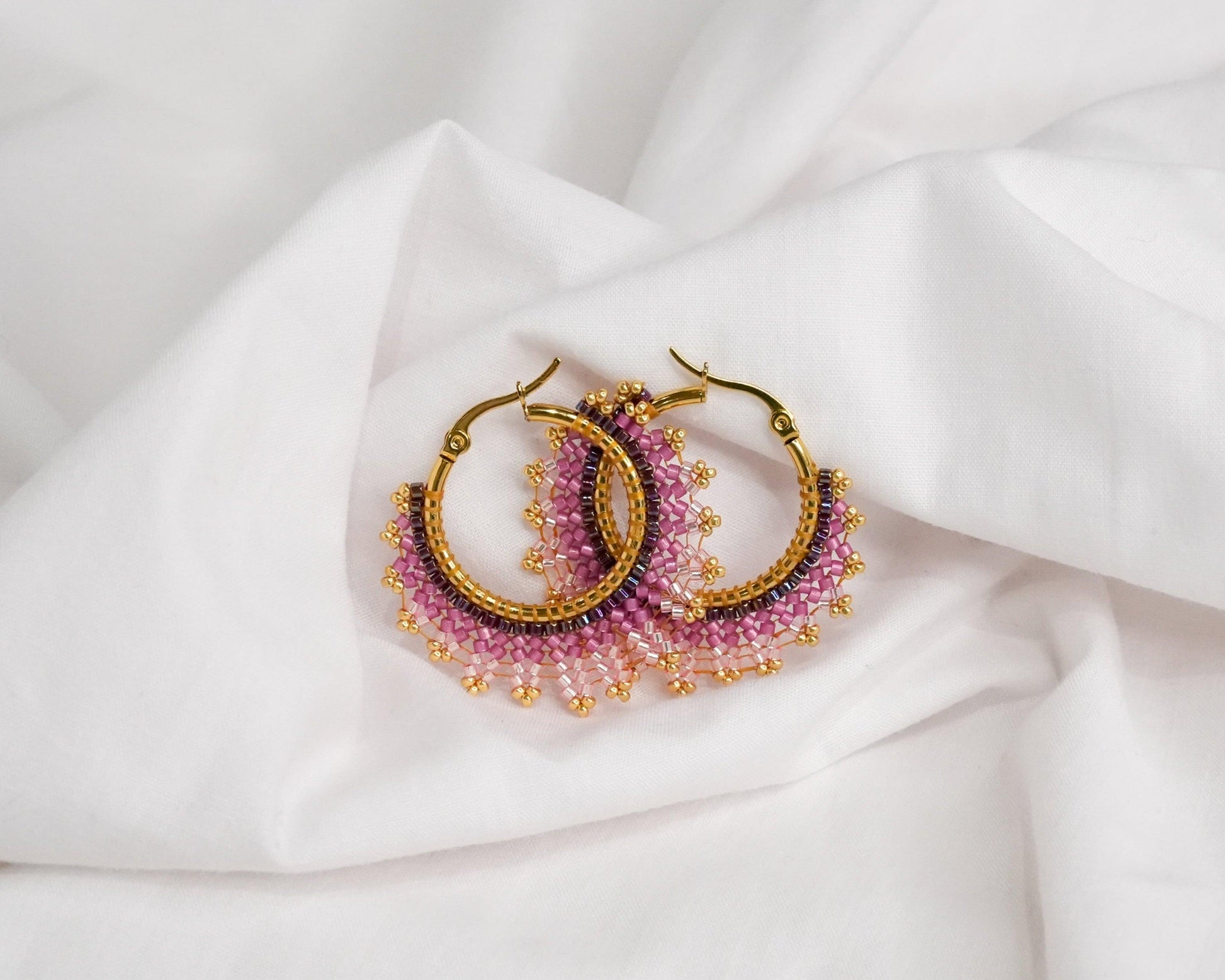 Florence Earrings - Love of Beads Jewelry 