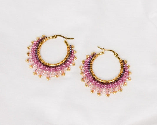 Florence Earrings - Love of Beads Jewelry 